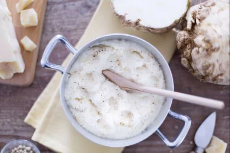 Celery Root Puree with Cream