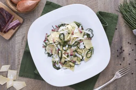 Maltagliati with Monk's Beard