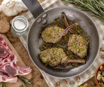 Pistachio Crusted Lamb Chops