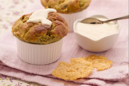 Artichoke Flans with Parmesan Sauce