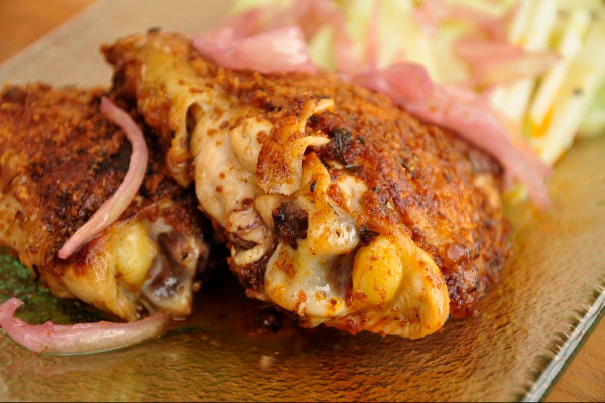 Rustic Chicken in Pan Brioche Crust