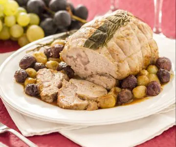 Veal Roast with Grapes