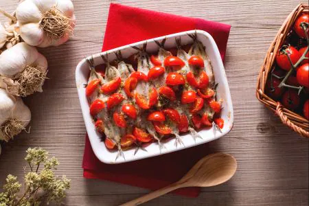 Anchovies alla pizzaiola