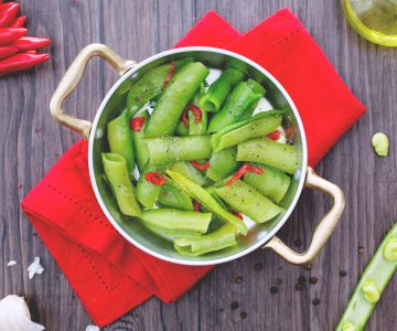 Sautéed Broad Bean Peels