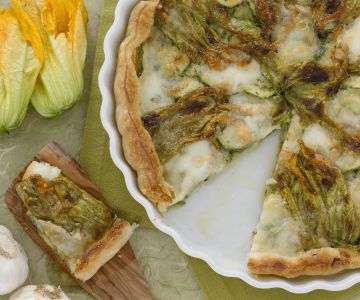 Zucchini and Their Flowers Pie
