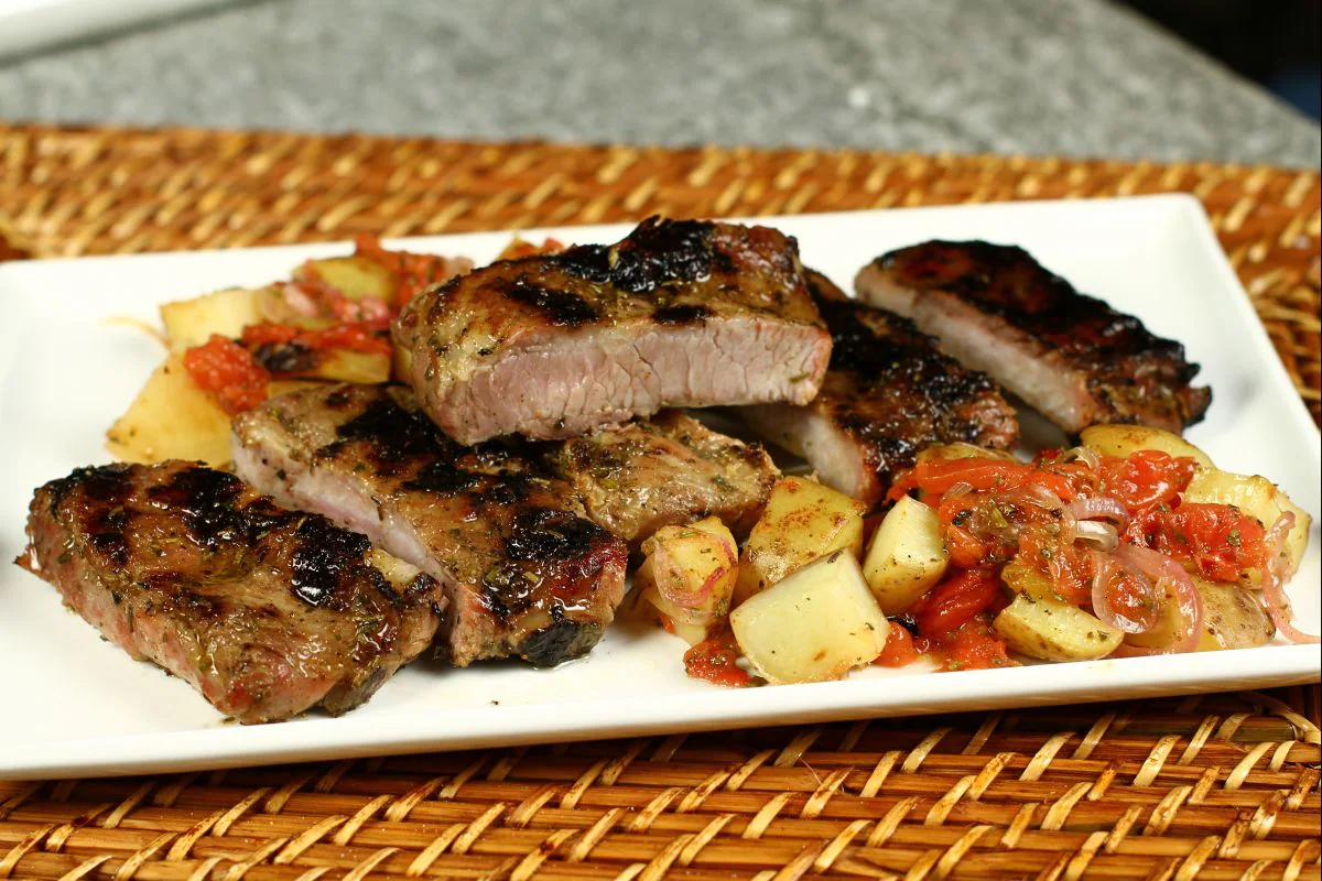 Spicy ribs with citrus glaze
