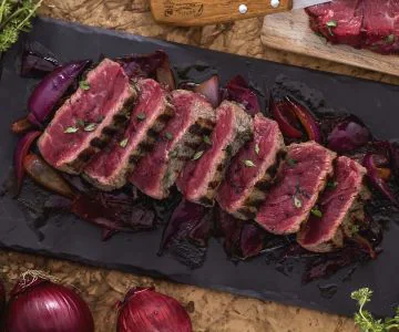 Sliced Beef with Sweet and Sour Onions