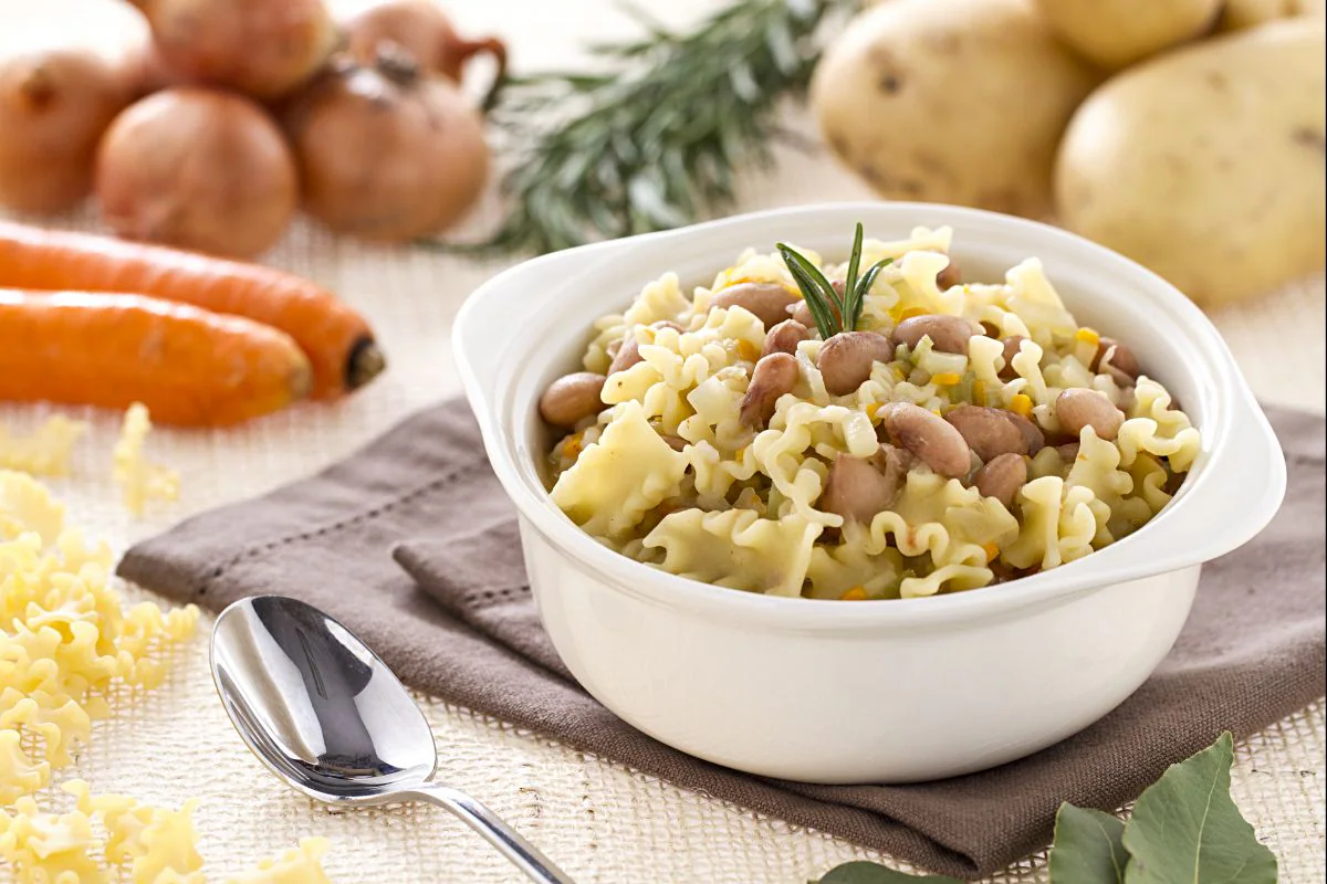 Pasta and Borlotti Bean Soup