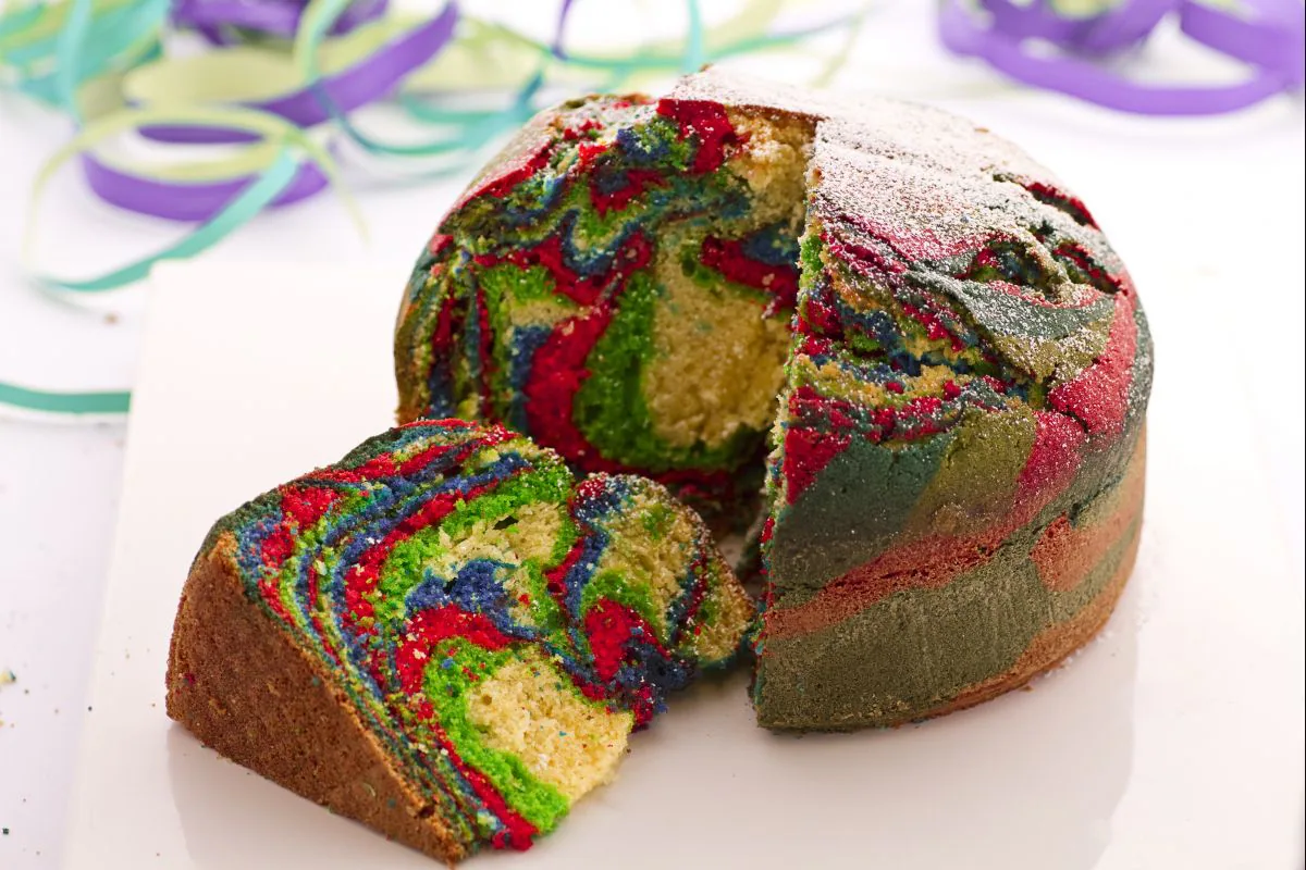 Harlequin cake