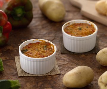 Vegetable and Cheese Flans