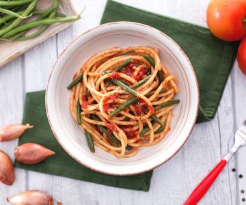 Pasta with green beans