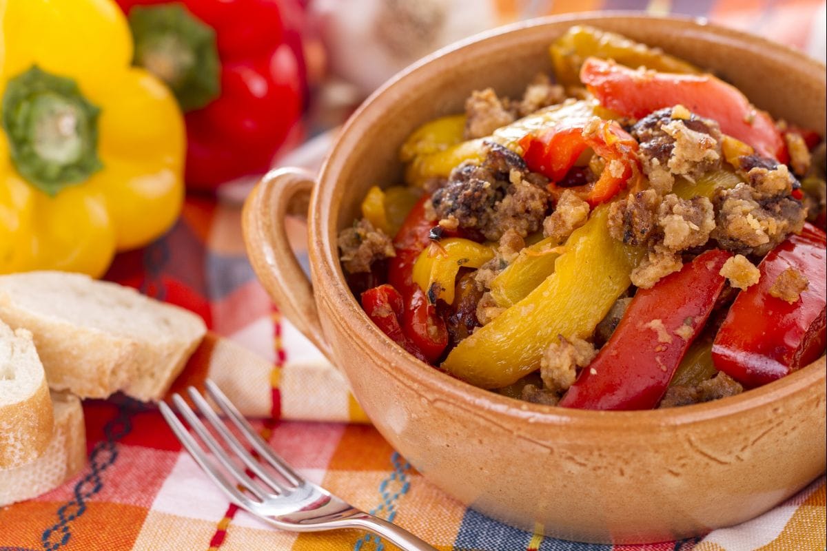Peppers with Breadcrumbs