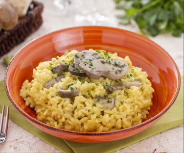 Porcini and Saffron Risotto