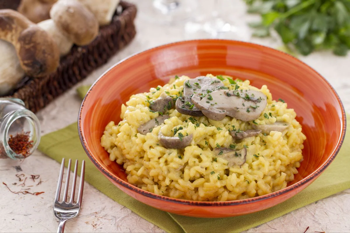 Porcini and Saffron Risotto
