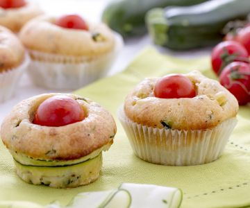 Savory muffins with ricotta and zucchini