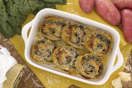Spinach Dumpling Roll