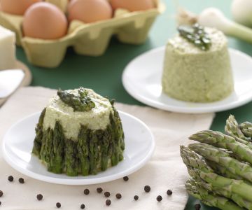 Asparagus flan