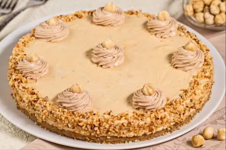 Caramel and Hazelnut Cheesecake