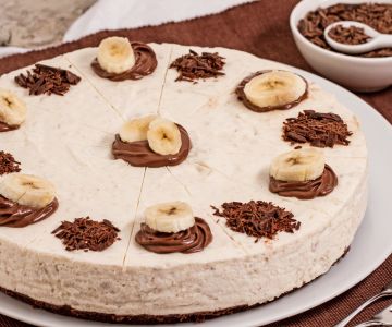 Banana and Chocolate Cheesecake