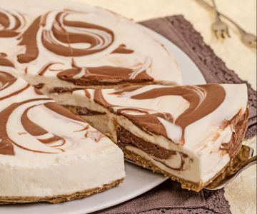 Marbled cheesecake