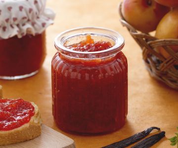 Strawberry and Apricot Jam with Vanilla