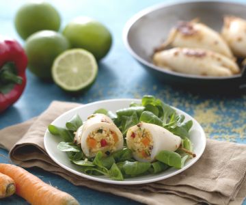 Stuffed Squid with Couscous