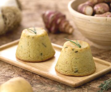 Jerusalem artichoke flan