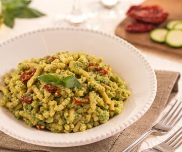 Passatelli with zucchini pesto