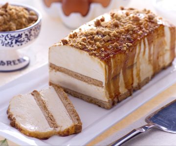 Salted caramel semifreddo