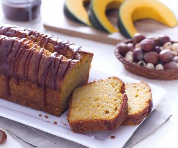 Pumpkin, Yogurt and Salted Caramel Loaf Cake