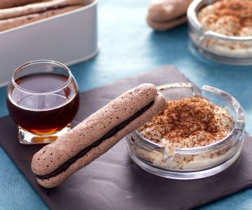 Coffee mousse with cigar