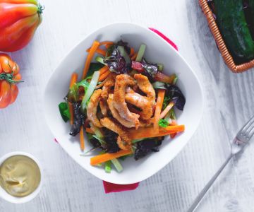Crispy Chicken Salad with Vinaigrette