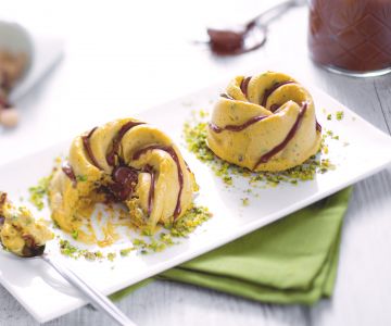 Pistachio and Nutella Semifreddo