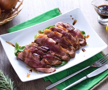 Duck breast with balsamic