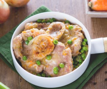 Ossobuco with peas