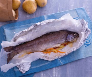 Baked Trout in Foil