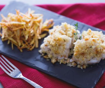 Monkfish with potatoes