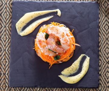 Daikon and Shrimp Salad