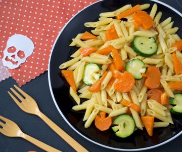 Pasta with pumpkins