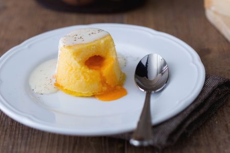 Polenta Cake with Melted Heart
