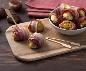 Chestnut and Bacon Bites