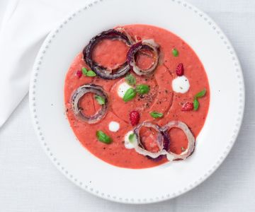 Summer Fruit and Vegetable Gazpacho