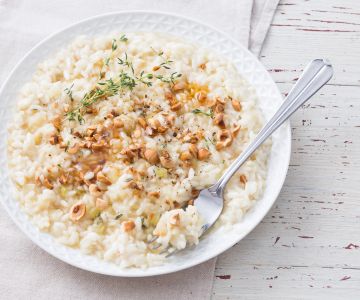 Risotto with Three Types of Celery
