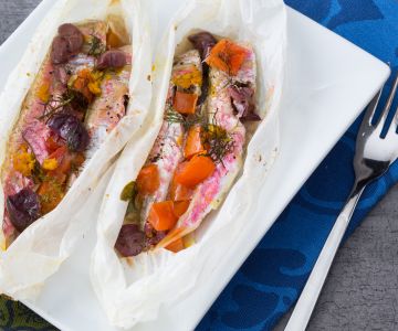 Red mullet en papillote