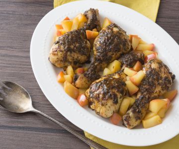 Baked Chicken Thighs with Apples
