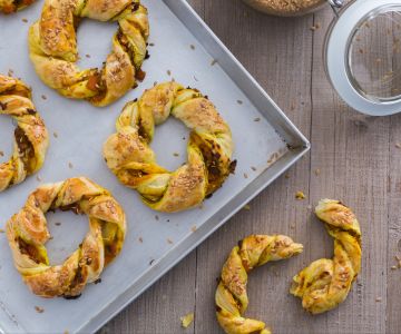 Mini savory puff pastries angelicas