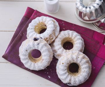 Coconut and Red Berry Donuts