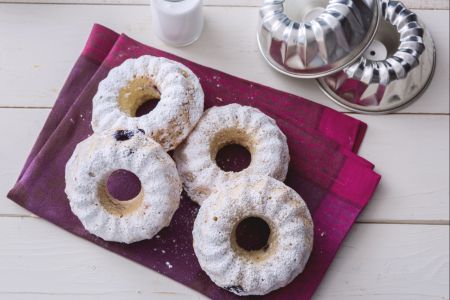 Coconut and Red Berry Donuts