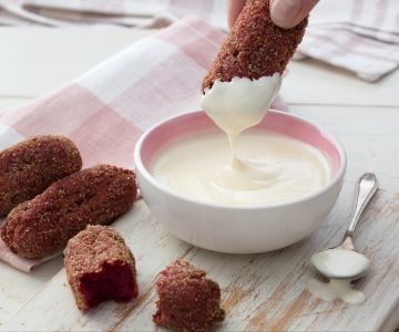 Beetroot croquettes