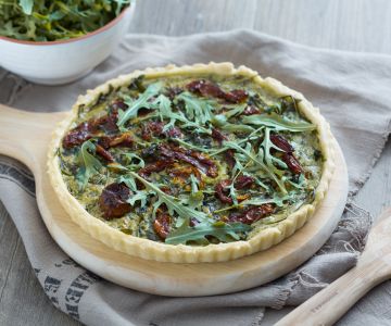 Rocket savory pie